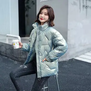 Ženski пуховик 2021 Nova zimska ženska moda Korejski pamučne jakne Student slobodna pamučna jakna s ovratnikom-otpornog Jakna Ženska