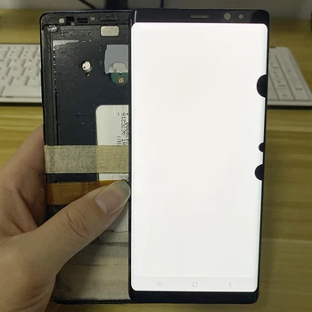 Originalni AMOLED s okvirom za Samsung Galaxy NOTE 8 LCD zaslon N950U N950F zaslon osjetljiv na dodir zaslona sklop s crnim točkama ili linija