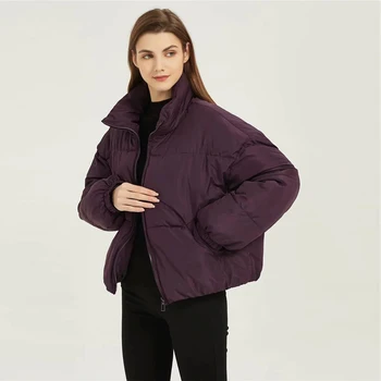 XNWMNZ 2021 Za Ženska jakna debele Zimske kapute Prevelike parkovi Donje kaput Jesen s dugim rukavima i Džepovima Ženske jakne