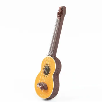 2020 Novi 1 Boja 1:12 Kućica za lutke Minijaturni Glazbeni Instrument Gitara Za obrazovanje Djece Razvija Glazbena Igračka Ukras kuće