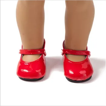Pogodan je za 18 cm 43 cm, Rođena je Nova Dječja Lutka Cipele Pribor Vezice cipele bijele, crvene i plave Crne cipele Odijelo za Poklon na Dan Rođenja djeteta
