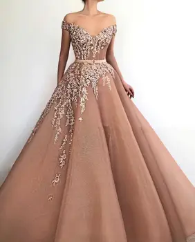 LAURIE Elegantne haljine za maturalne s otvorenim ramenima 3D Cvijeće Večernja haljina Princeze Duga večernja haljina za party Zonu Plus Veličine Po mjeri
