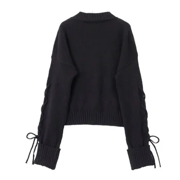 2021 Nova Moda Džemper s полувысоким ovratnik, univerzalni Besplatni dres, ženski pulover u ленивом stilu, Asimetrične majice TT00109