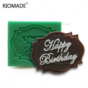 Sretan Rođendan Pismo Silikonska Forma Za ukrašavanje torte Kalup za помадки Čokoladni Desert Šećer Kuhinjski Kalupi Za Pečenje Smole