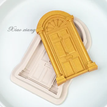 3D Vrata Silikonska Forma Okvir Okvir čokolada gluposti Za Ukrašavanje Torte Alati Za Pečenje kolača Božićne Slatkiše Čokolade u Kalup Za Pečenje M1290