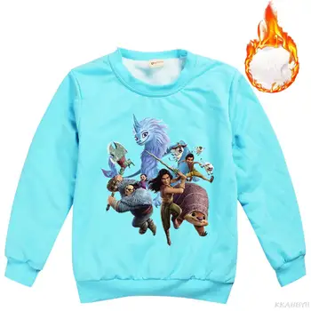 Disney Djeca Raja i Posljednji Zmaj i Novi Džemper za dječake i djevojčice Zimski topli dječji džemper dugih rukava Dječji pulover top