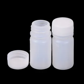 10шт 10 ml Bijelog polipropilenska Plastičnog Cilindričnog Kemijskih Kontejnera Boca s реагентом