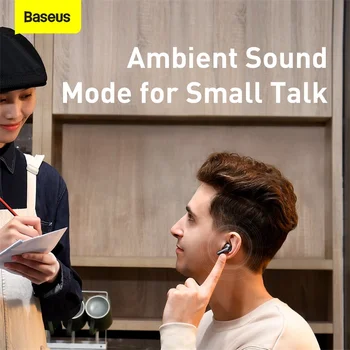 Baseus S2 TWS ANC Bluetooth 5.0 Pravi Bežične Slušalice Aktivne Slušalice s redukcijom šuma Ožičen Slušalice Hi-Fi Audio Dodirna Slušalice