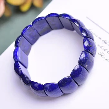 Prodaja Na Veliko Tamno Plava Kamen Lapis Lazuli Narukvica Energy Crystal Ručni Niz Za Žene I Muškarce Poklon Ručni Kristalno Modni Nakit