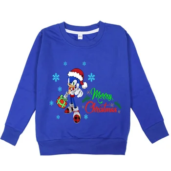 Božićno dječje jesenski кофта s dugim rukavima Džemper-jež Dječje dizajniranju majica za dječake 2021 Nova majica okruglog izreza