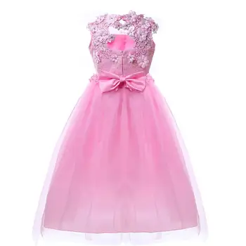 4-14 godina Cvjetnih čipkan haljina Odjeća za djevojčice Haljina princeze za stranke Duga haljina Dječje haljine za djevojčice Vjenčanje večernja odjeća
