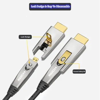 VGA U HDMI-Kompatibilnu 2,0 18 Gbit / S 4 Na@60 Hz Optički Kabel Micro HDMI Kućanski Linija Za PS4 TV Projektor Računski Audio Kabel AUX