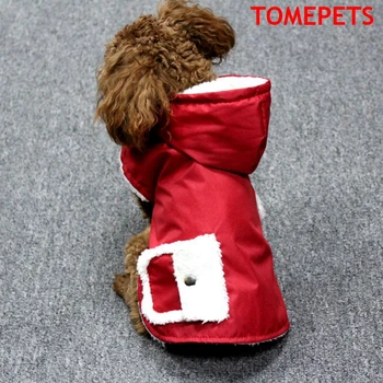 Odjeća za kućne ljubimce TOMEPETS Za male pse Vodootporan zimski kaput sa snijegom Jaknu crvene boje s kapuljačom