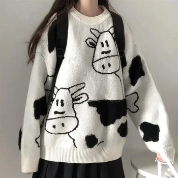 Jesen i zima Novi Stil u College Džemper-Pulover od Slatke Krave Studentica Koreanska Verzija Slobodan Vanjski Džemper, Kaput Trend