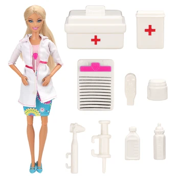 Moda Ručni Rad 10 kom./lot Pribor za lutke Random Dječje Igračke Dr. Gaming Skup Igre Kofer Setovi za Barbie Najbolji poklon DIY