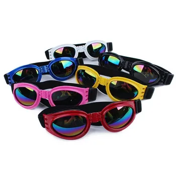 5 Boja sklopivi naočale za kućne ljubimce pse srednje i velike naočale za kućne ljubimce, za pse Naočale za kućne ljubimce vodootporne zaštitne naočale za pse UV-sunčane naočale