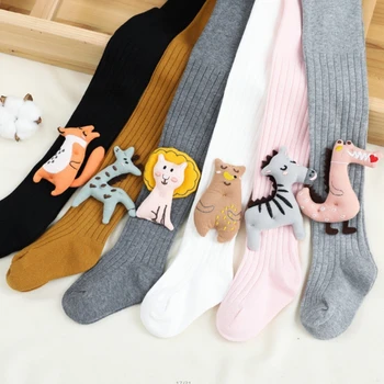 Hulahopke za djevojčice 2021 Nove jesensko-zimske Modne crtani čarape za djecu Dječji elastične pamučne hulahopke 1-8 godina
