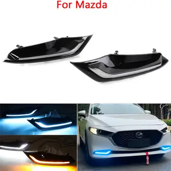 Za Mazda 3 Axela 2019 2020 LED dnevna svjetla Dnevni противотуманный fenjer s pokazivačem smjera