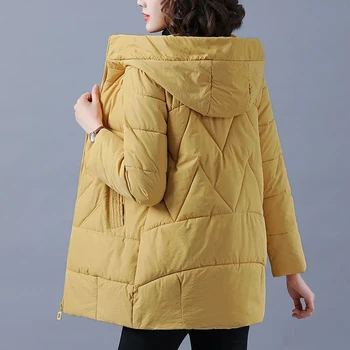 2021 Nova ženska zimska jakna Duge tople parkovi Donje утолщенное kaput sa pamučnom postavom Jakna-parka s kapuljačom odjeća Plus Size 4XL