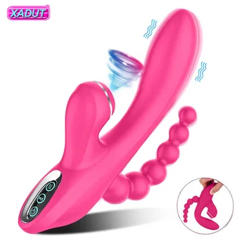 3 U 1 Sisa Vibrator za žene je Snažan Dojenče G-spot Vibrator Stimulator klitorisa Vibrantne Ženski Analni Seks-Igračke za odrasle 18