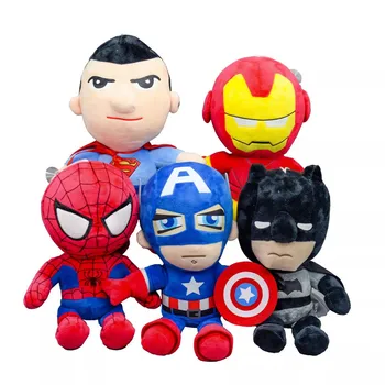 Disney 5 kom./compl. 27 cm spider-Man Pliš Igračke Lutke iz filma Marvel Avengers soft Soft Junak Kapetan Amerika, Iron Darove za djecu
