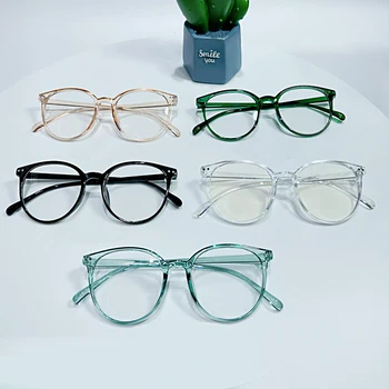 2021 Nove Prozirne računala Naočale u okvirima Za žene i muškarce Anti-Plavo Svjetlo Okrugle Naočale Blokiranje Naočale, Optički Naočale, Za naočale