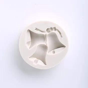 Aouke Božićni zvončić silikonska forma DIY помадная oblik čokolade čokolada gluposti alat posuđe za pečenje C138