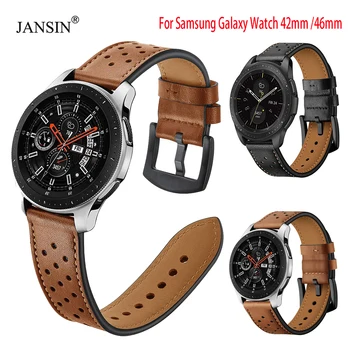 20 mm 22 mm Kožni Remen za sat Samsung Galaxy Watch 46 mm Gear S3 S2 Быстросъемный Remen za sat Samsung Galaxy Watch 42 mm