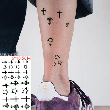 Vodootporne Privremena Tetovaža Naljepnica Cvijet List Ptica Slova Flash-Tattoo Lažna Tetovaža Ruka Noga Tijelo Malo Umjetnost za muškarce žene