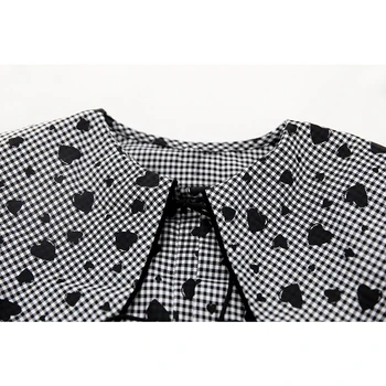 Francuski Vintage Ljubav Pokrivač košulje za žene Petar Pan Ovratnik Košulja, dugi rukav Skraćene top Jesen 2021 Ulica odjeća čipka-up Top ženski