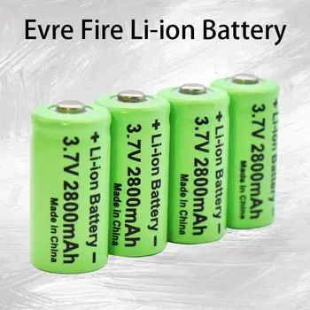 3.7 2800 mah Li-ion Baterija 16340 CR123A Punjive Baterije CR123 za Laser Olovke LED Svjetiljka,Skladište Sigurnost