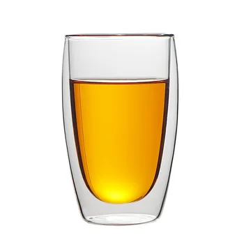 80/250/350/450 ml Staklena čaša s dvostrukim stijenkama Ručni Rad Toplinski Šalice Kave s mlijekom, Voćni sok viski čaj pivo Prozirnog stakla