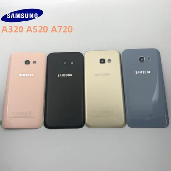 SAMSUNG Galaxy A3 A320 A5 A520 A7 A720 Stražnji Stakleni Poklopac Pretinca za baterije Telo Stražnja Vrata Torbica za SAMSUNG A5 2017 Stražnji stakleni poklopac