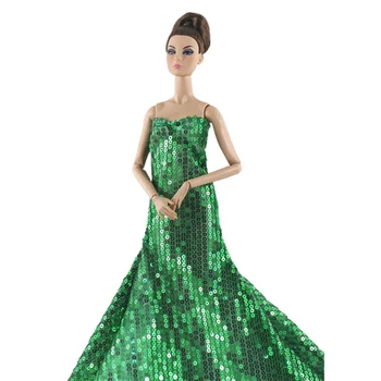 Zelena Moda Lutkarska odjeća sa šljokicama za Lutke Barbie Haljina Princeze 1/6 Pribor za lutke Večernja haljina haljine za Barbie Lutke