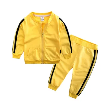 Odjeća za male dječake i djevojčice jakna s dugim rukavima + hlače moderan sportski pamučna odjeća iz dva dijela 2020 godine Rasprodaja za djecu 0-3 godine kvalitetna odjeća