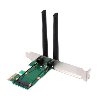 Wireless karticu za WiFi Mini PCI-E Express za adapter, PCI-E 2 Antena za Vanjski PC