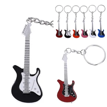 1pc Mini-Metal električna gitara Privjesak Za Ključeve Auto Lanac Gitara Privjesak Darova u rasutom stanju