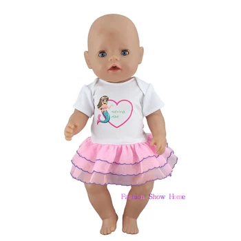 Dijete Novorođenče Pogodan 17 cm 43 cm Lutka Pribora Puno Stil Haljina Odijelo Za Dijete Poklon Za Rođendan
