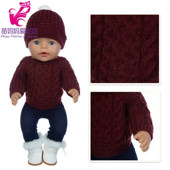 Odjeća za lutke Džemper Pletene kukičanje je Pogodan za 18 cm Odjeća za lutke za dečake Dječji Poklon igračke za djevojčice