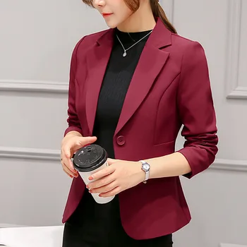 Svakodnevne ženske modne Elegantne blazers Ženske Nove modne jakne s džepovima Ženske ravnici šarene Office ženske ženske tanke kratke Stil