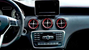 5 Kom. Konačni Prsten Oduška Klima uređaja Dekoracija Dekor za Mercedes Benz W176 W246 C117 X156 AMG Auto Kromiran Stil