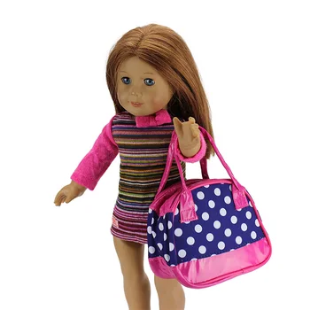 Nova torba Meired dot pogodan za 18-inčni lutke američke djevojke Aleksandra,lutke za djevojčice