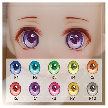 BJD oči 10 mm do 24 mm lutkarske oči tlaka crtani oči za 1/8 1/6 1/4 1/3 BJD SD lutkarske zjenice pribor za lutke oči za lutke
