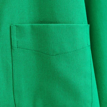 XEASY 2021 Ljetne ženske Berba zelena pamučna posteljina office ženske однобортные majice Ženske ulične majice Ženske svakodnevne vrhovima