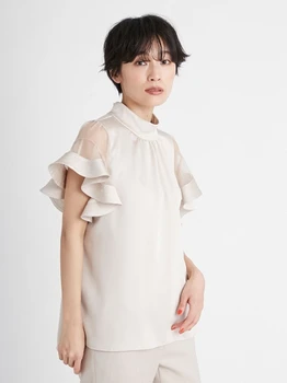 2021 topla rasprodaja ljeto novi stil japanski list lotosa spajanje nadvoji tekstura košulja ženske majice