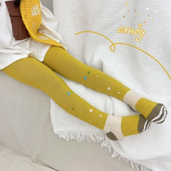 V-OBLIK STABLA Jesen Čarape za djevojčice prozračna Pamučna hulahopke Dječji Vrtići hulahopke Dječje čarape Tople hlače 2021