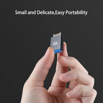 USB 3.1 Naslov prednje Tip E na USB Tip C Adapter je Pretvarač Matična ploča Računalo PC Priključak Kabela za Proširenje