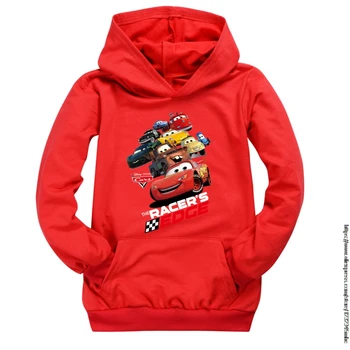 Jesenski odjeća za mališane McQueen Car za djevojčice i dječake Džep hoodies Majice za djevojčice Tanka majica s kapuljačom Dječja sportska odjeća za mlade