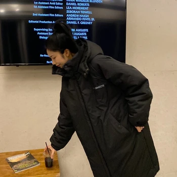 Jakna sa pamučnom postavom srednje dužine 2021 novi kaput ženska zimska jakna sa pamučnom postavom na korejskom sportskom stilu Parker