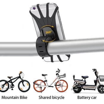 Univerzalni Bicikl Držač Mobilnog Telefona za Mobilnog Telefona GPS Silikon Moto Bike Biciklizam Stalak za Kormilo Nosač